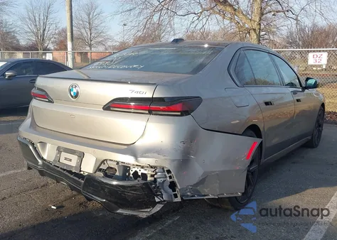 2024 BMW 740I z USA, uszkodzony, nr VIN WBA23EH0XRCR65801